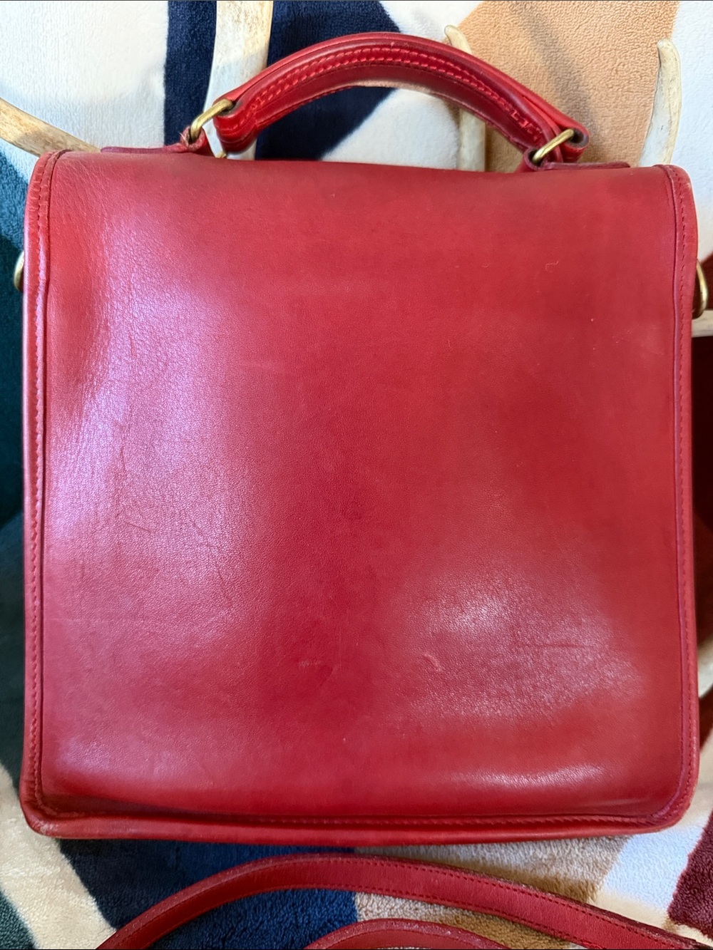 Vintage Coach Court Bag (Red) - Gem